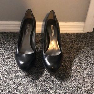 Charles David Black platform heels